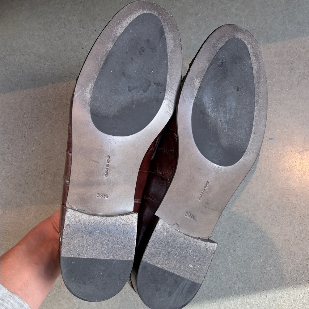 The Row Eel-Skin Soft Loafers 39.5 View 6